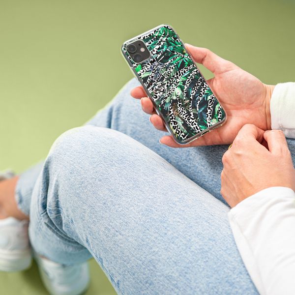 iMoshion Design hoesje iPhone 11 Pro - Jungle - Wit / Zwart / Groen