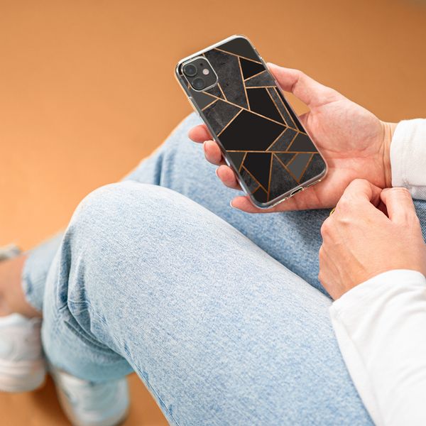 iMoshion Design hoesje iPhone Xr - Grafisch Koper / Zwart