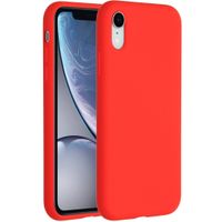 Accezz Liquid Silicone Backcover iPhone Xr - Rood