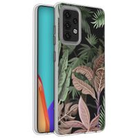 iMoshion Design hoesje Samsung Galaxy A52(s) (5G/4G) - Jungle - Groen / Roze