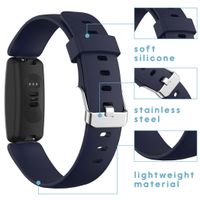 iMoshion Siliconen bandje Fitbit Inspire 2 - Donkerblauw