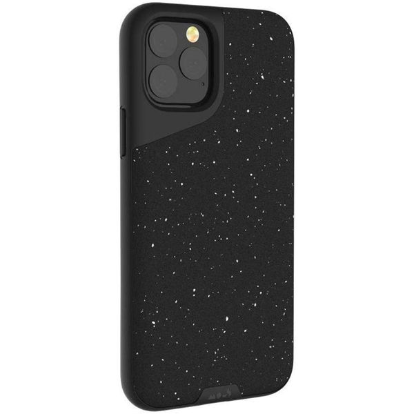 Mous Contour Backcover iPhone 11 Pro Max - Speckled Black Leather