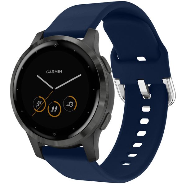 iMoshion Siliconen bandje Garmin Vivoactive 4L - Donkerblauw