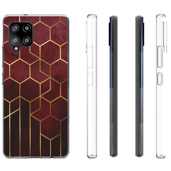 iMoshion Design hoesje Samsung Galaxy A42 - Patroon - Rood