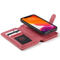 CaseMe Luxe 2 in 1 Portemonnee Bookcase iPhone 12 (Pro) - Rood