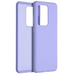 Accezz Liquid Silicone Backcover Samsung Galaxy S20 Ultra - Paars