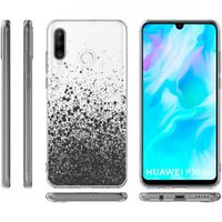 iMoshion Design hoesje Huawei P30 Lite - Spetters - Zwart