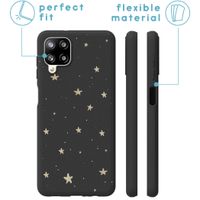 iMoshion Design hoesje Samsung Galaxy A12 - Sterren / Zwart