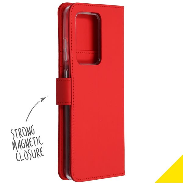 Accezz Wallet Softcase Bookcase Samsung Galaxy S20 Ultra - Rood