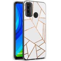 iMoshion Design hoesje Huawei P Smart (2020) - Grafisch Koper / Wit