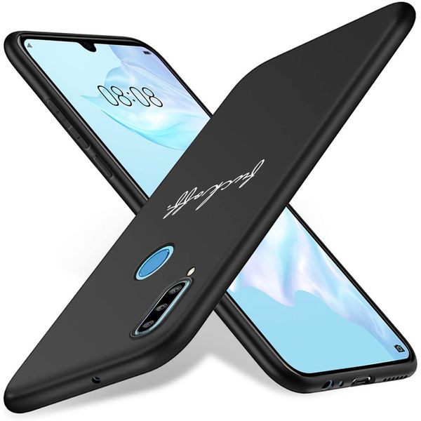 iMoshion Design hoesje Huawei P30 Lite - Fuck Off - Zwart