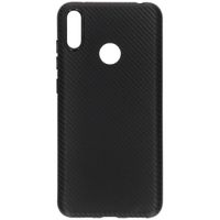 Carbon Softcase Backcover Huawei Y7 (2019) - Zwart