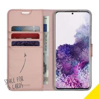 Accezz Wallet Softcase Bookcase Samsung Galaxy S20 Plus - Rosé Goud