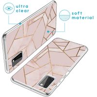 iMoshion Design hoesje Samsung Galaxy A41 - Grafisch Koper / Roze