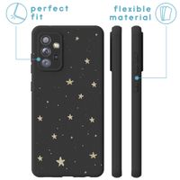 iMoshion Design hoesje Samsung Galaxy A72 - Sterren / Zwart