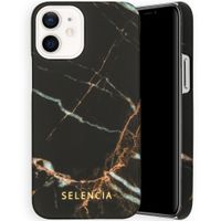 Selencia Maya Fashion Backcover iPhone 12 Mini - Marble Black