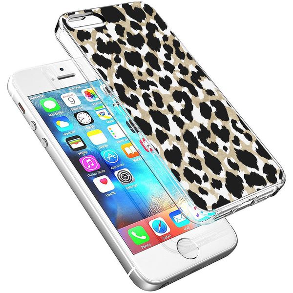 iMoshion Design hoesje iPhone 5 / 5s / SE - Luipaard / Zwart