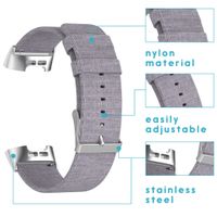 iMoshion Nylon bandje Fitbit Charge 3 / 4 - Grijs