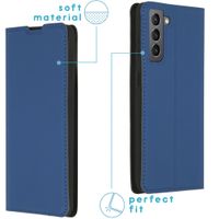 iMoshion Slim Folio Bookcase Samsung Galaxy S21 - Donkerblauw