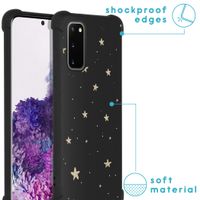 iMoshion Design hoesje met koord Samsung Galaxy S20 - Sterren - Zwart / Goud