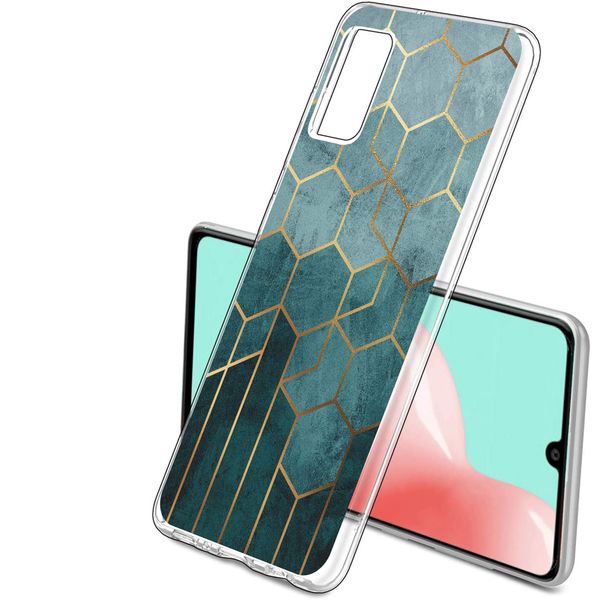 iMoshion Design hoesje Samsung Galaxy A41 - Patroon - Groen