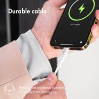 Accezz Lightning naar USB kabel iPhone 13 Pro - MFi certificering - 0,2 meter - Wit