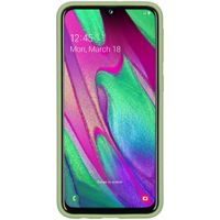 Accezz Liquid Silicone Backcover Samsung Galaxy A40 - Groen