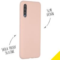 Accezz Liquid Silicone Backcover Samsung Galaxy A50 / A30s - Roze