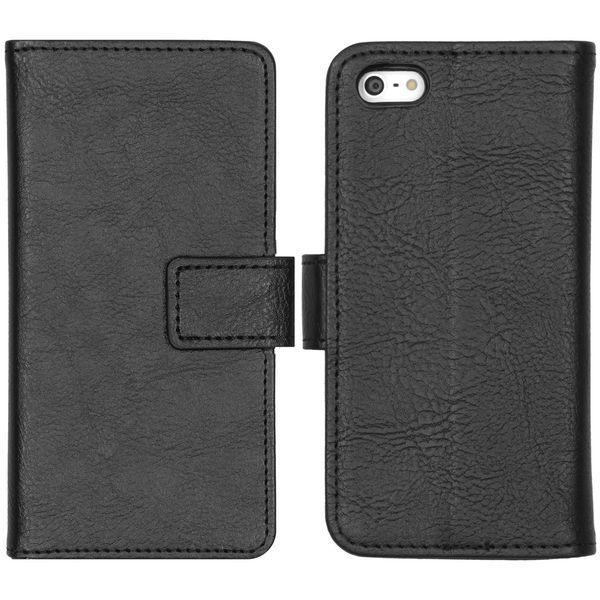 iMoshion Luxe Bookcase iPhone 5 / 5s / SE - Zwart