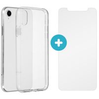 iMoshion Softcase Backcover + Glass Screenprotector iPhone Xr