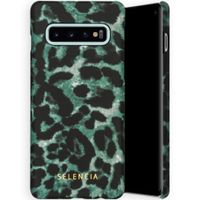 Selencia Maya Fashion Backcover Samsung Galaxy S10 - Green Panther