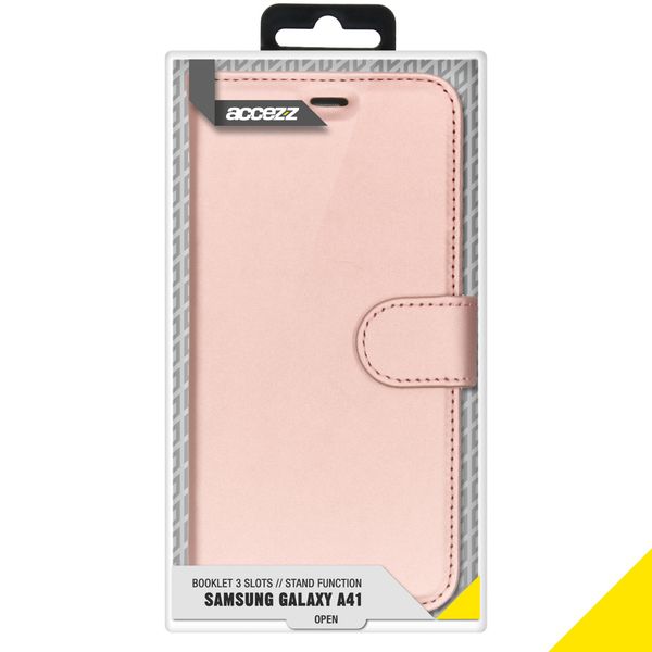 Accezz Wallet Softcase Bookcase Samsung Galaxy A41 - Rosé Goud