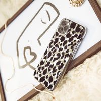 iMoshion Design hoesje iPhone 12 (Pro) - Luipaard / Zwart