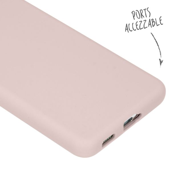 Accezz Liquid Silicone Backcover Samsung Galaxy S21 - Roze