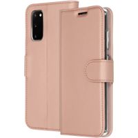 Accezz Wallet Softcase Bookcase Samsung Galaxy S20 - Rosé Goud