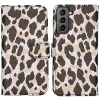 iMoshion Design Softcase Bookcase Galaxy S21 - Golden Leopard