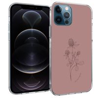 iMoshion Design hoesje iPhone 12 (Pro) - Floral Pink