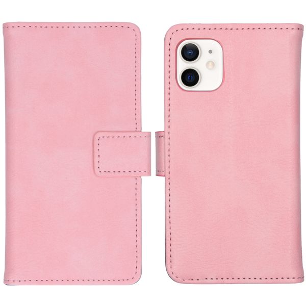 iMoshion Luxe Bookcase iPhone 12 Mini - Roze