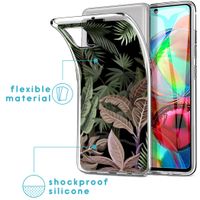 iMoshion Design hoesje Samsung Galaxy A71 - Jungle - Groen / Roze