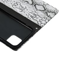 Slangenprint Bookcase iPhone 11 Pro - Wit