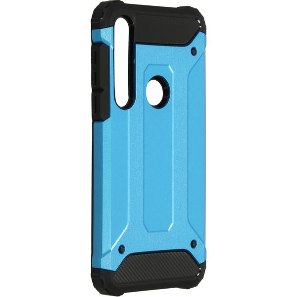 iMoshion Rugged Xtreme Backcover Motorola Moto G8 Plus - Lichtblauw