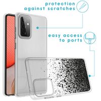 iMoshion Design hoesje Samsung Galaxy A72 - Spetters - Zwart