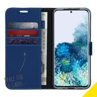 Accezz Wallet Softcase Bookcase Samsung Galaxy S20 - Blauw