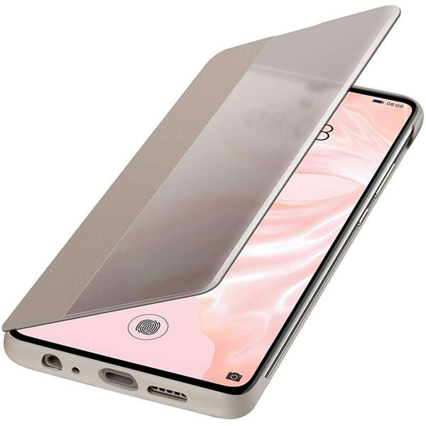 Huawei Smart View Flip Case Huawei P30 - Bruin