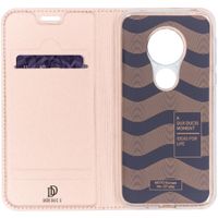 Dux Ducis Slim Softcase Bookcase Motorola Moto G7 Play - Rosé Goud