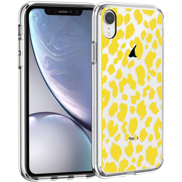 iMoshion Design hoesje iPhone Xr - Luipaard - Geel