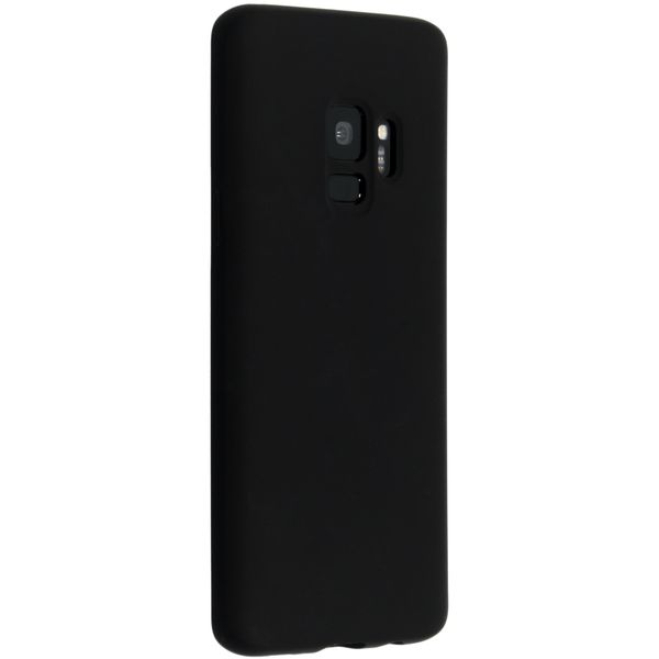 Accezz Liquid Silicone Backcover Samsung Galaxy S9 - Zwart