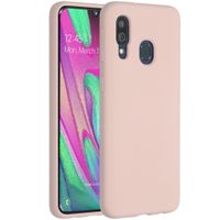 Accezz Liquid Silicone Backcover Samsung Galaxy A40 - Roze