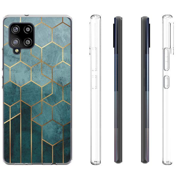 iMoshion Design hoesje Samsung Galaxy A42 - Patroon - Groen