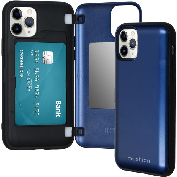 iMoshion Backcover met pashouder iPhone 11 Pro - Donkerblauw